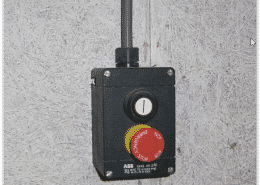 ATEX noodstopknop bij een machine